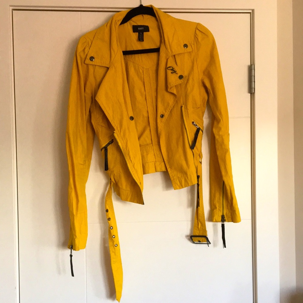 Yellow OBEY Jacket